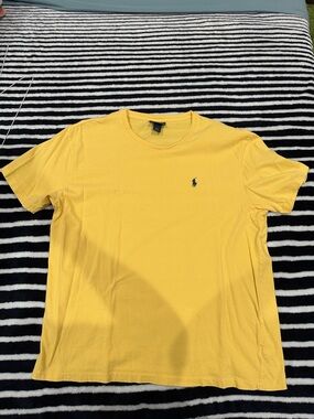 Polo by Ralph Lauren Bright Yellow Short Sleeve Crew Tee with Navy Pony